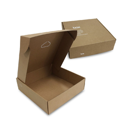 Brown Mailer Box with White Print
