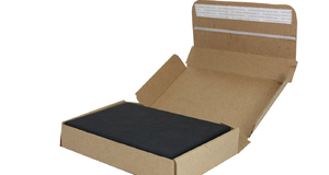 Corrugated Mailer with Adhesive and Tear Strips