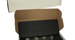 Shipping Box and Foam Insert for Custom Exhaust Manifolds